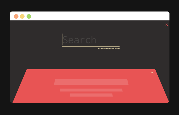 html5酷炫的ui搜索框动画