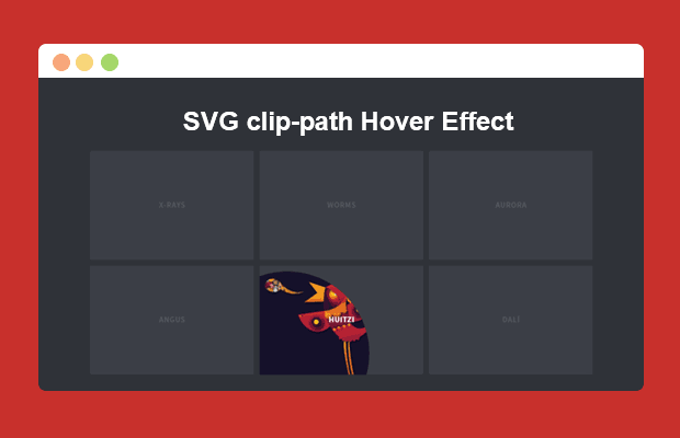 SVG 剪辑路径悬停效果